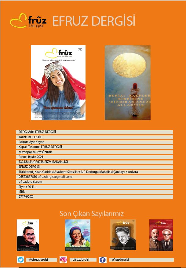 Efruz Dergisi, Sayı 8, Tanıtım Bülteni