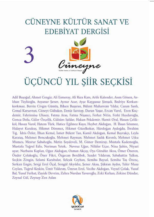 Cüneyne KSE Dergisi, 3 Yıl Şiir Seçkisi