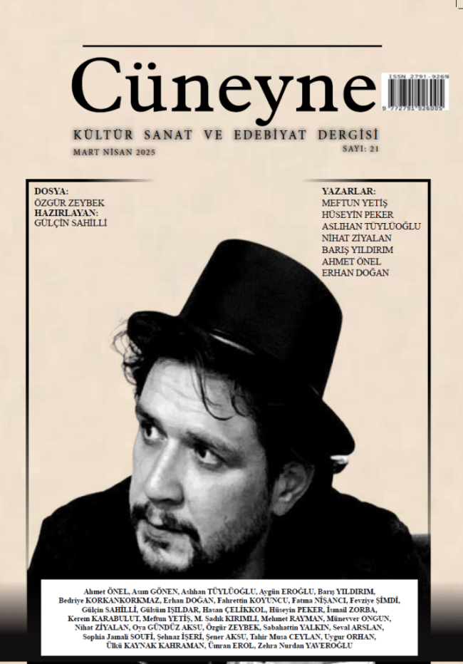 Cüneyne Kültür Sanat ve Edebiyat Dergisi, Sayı 21 Cüneyne Kültür Sanat ve Edebiyat Dergisi, Sayı 21