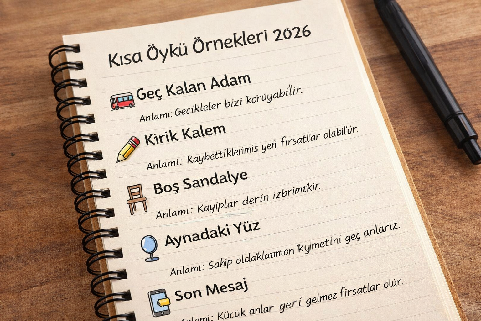 Kısa Öykü Örnekleri (5 Etkileyici Metin ve Anlamları) 2026