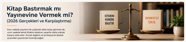 Kitap Bastırmak mı Yayınevine Vermek mi? (2026 Gerçekleri ve Karşılaştırma)