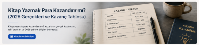 Kitap Yazmak Para Kazandırır mı? (2026 Gerçekleri ve Kazanç Tablosu)