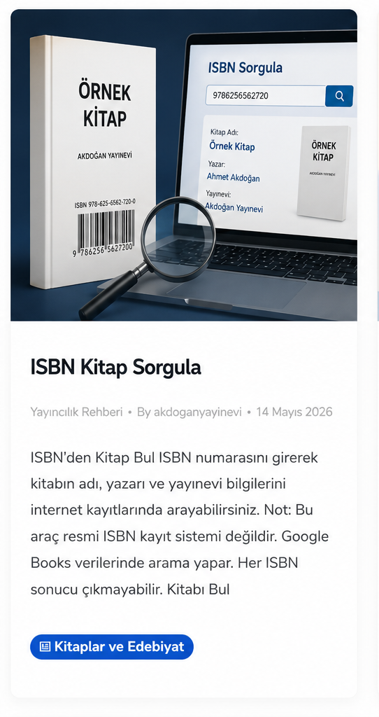 ISBN Kitap Sorgula