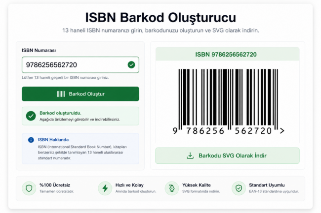 ISBN Barkod Oluşturucu