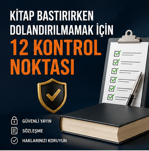 Kitap Bastırırken Dolandırılmamak İçin 12 Kontrol Noktası Kitap Bastırırken Dolandırılmamak İçin 12 Kontrol Noktası