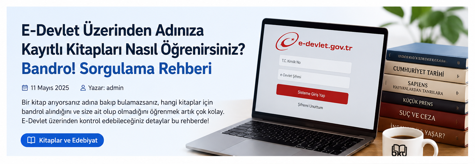 E-Devlet Üzerinden Adınıza Kayıtlı Kitapları Nasıl Öğrenirsiniz? Bandrol Sorgulama Rehberi E-Devlet Üzerinden Adınıza Kayıtlı Kitapları Nasıl Öğrenirsiniz? Bandrol Sorgulama Rehberi