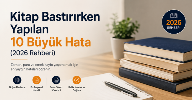 Kitap Bastırırken Yapılan 10 Büyük Hata (2026 Rehberi)